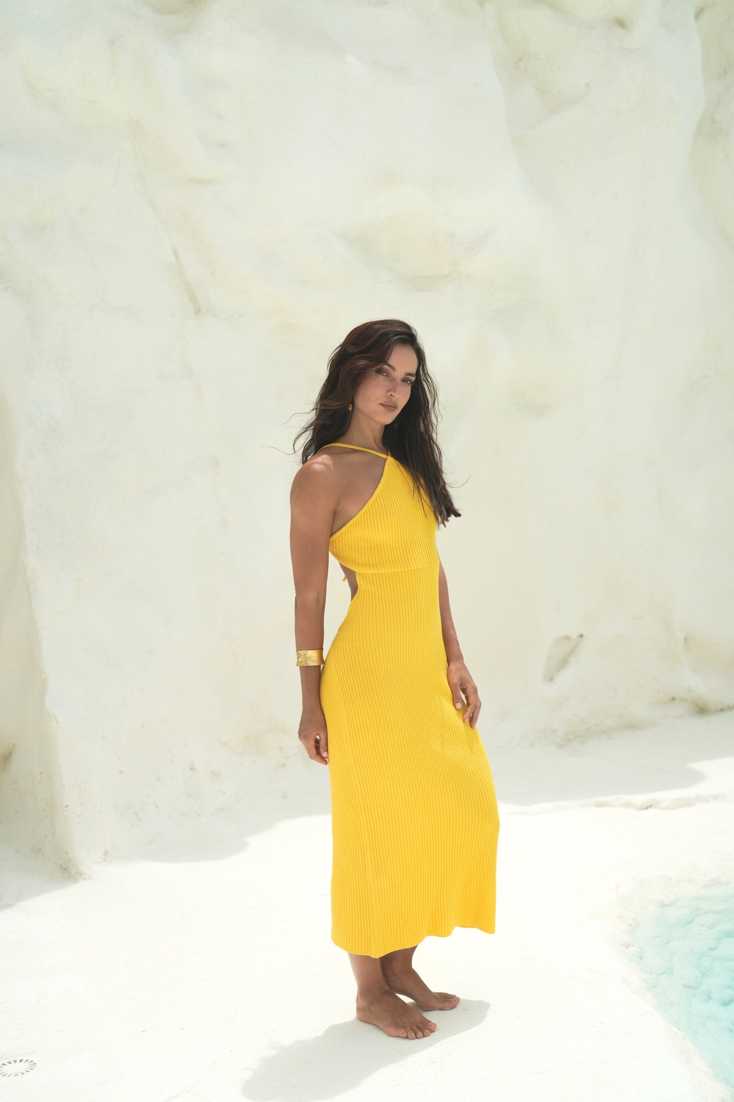 Vestido Midi Gala Amarillo